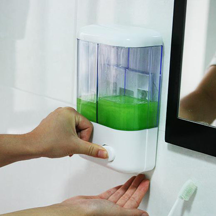 Wall-Mounted Liquid Soap Dispenser – Refillable Bathroom Holder