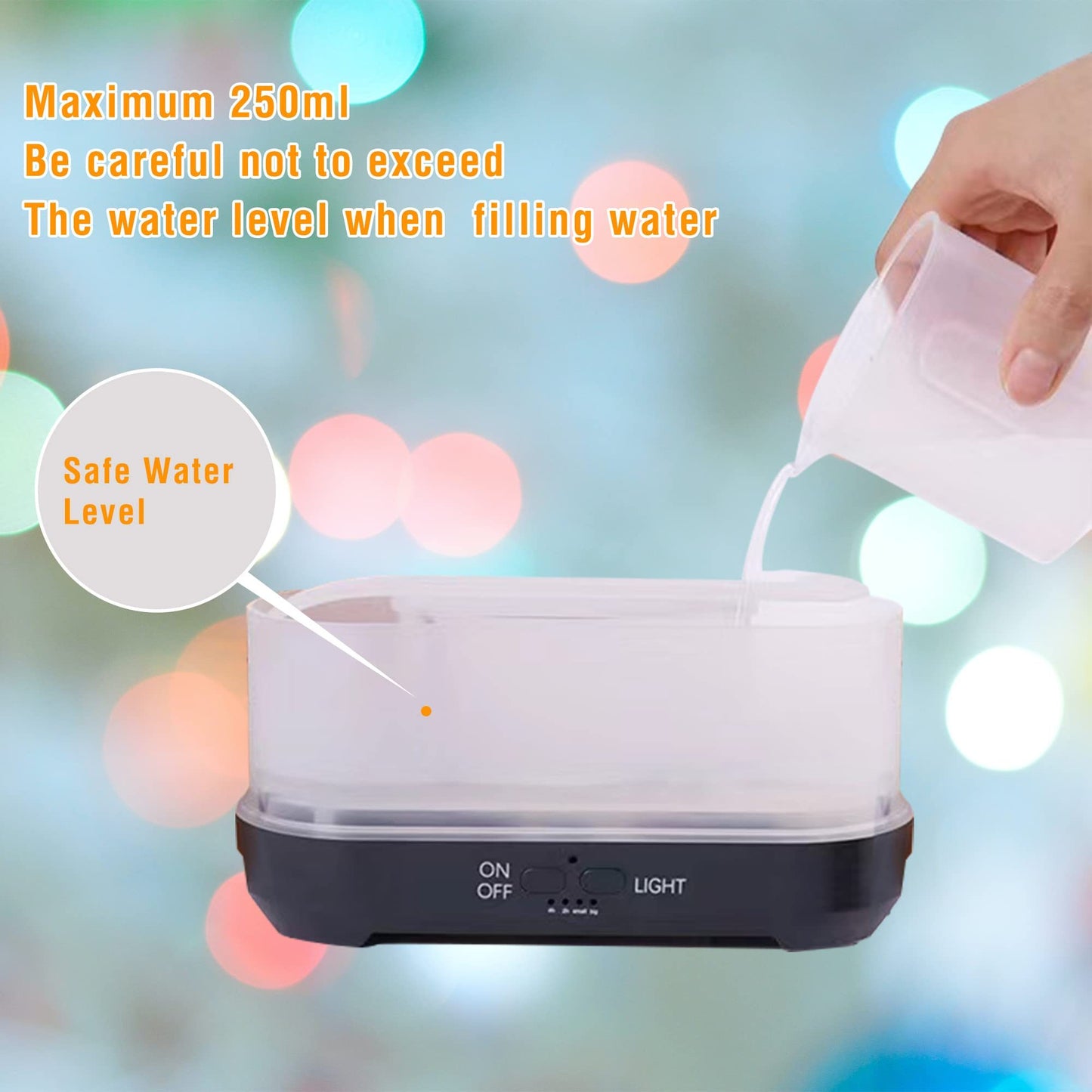 Christmas Snowflake Pattern Humidifier Household Colorful Aromatherapy