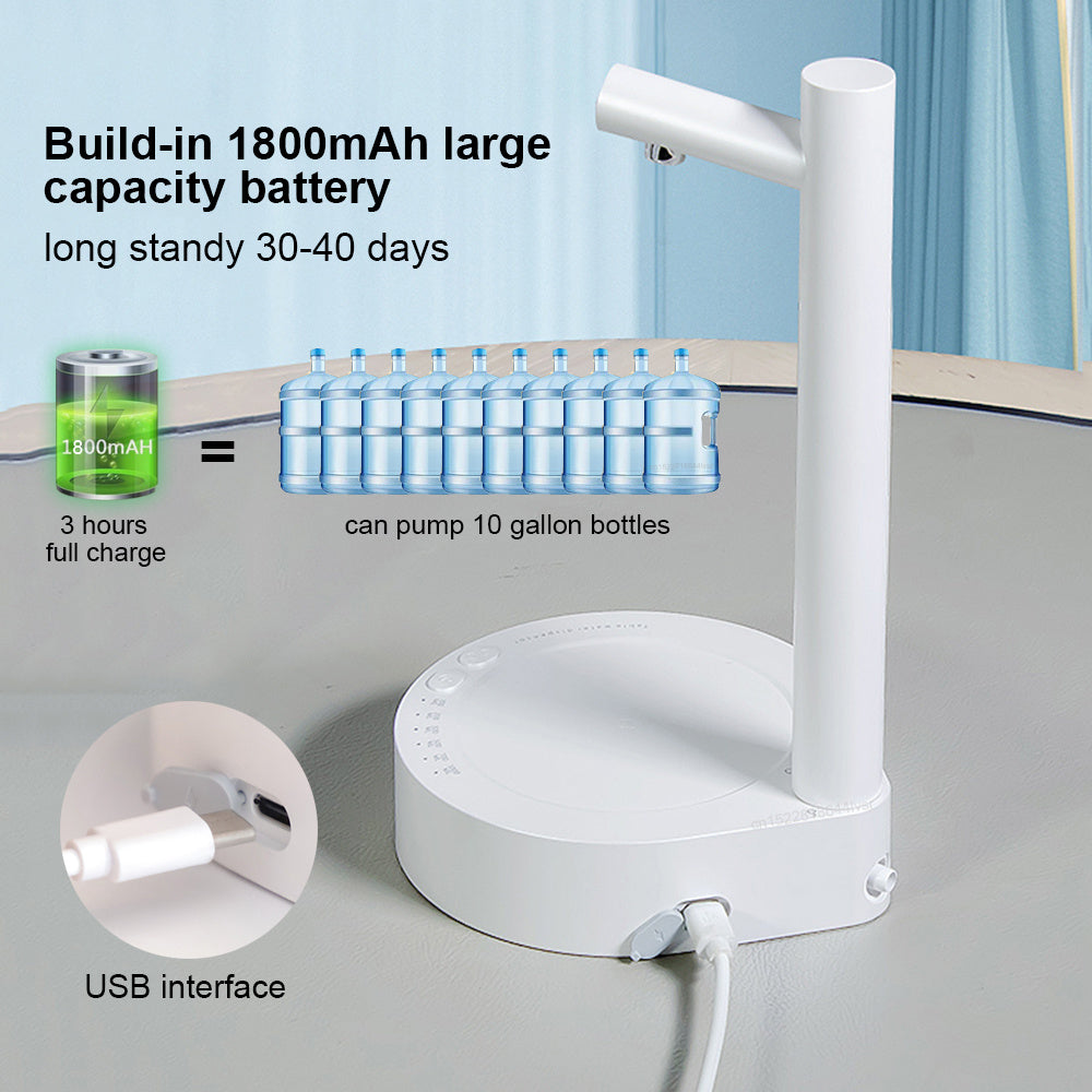 Automatic Electric Water Bottle Pump Dispenser USB Rechargeable