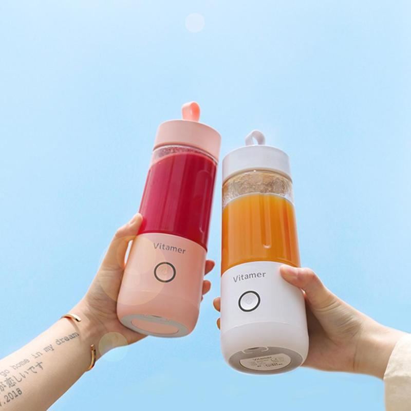 350ml Portable Blender Juicer Electric USB Rechargeable Mixer Smoothie Slushy Cup Kitchen Gadgets