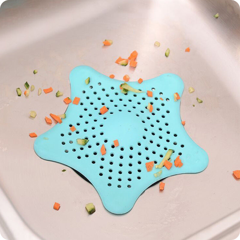 3-Pack Starfish Silicone Hair Catcher – Sink & Drain Filter for Bathroom