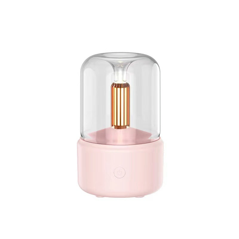 Atmosphere Light Humidifier Candlelight Aroma Diffuser Portable 120ml Electric USB Air Humidifier Cool Light
