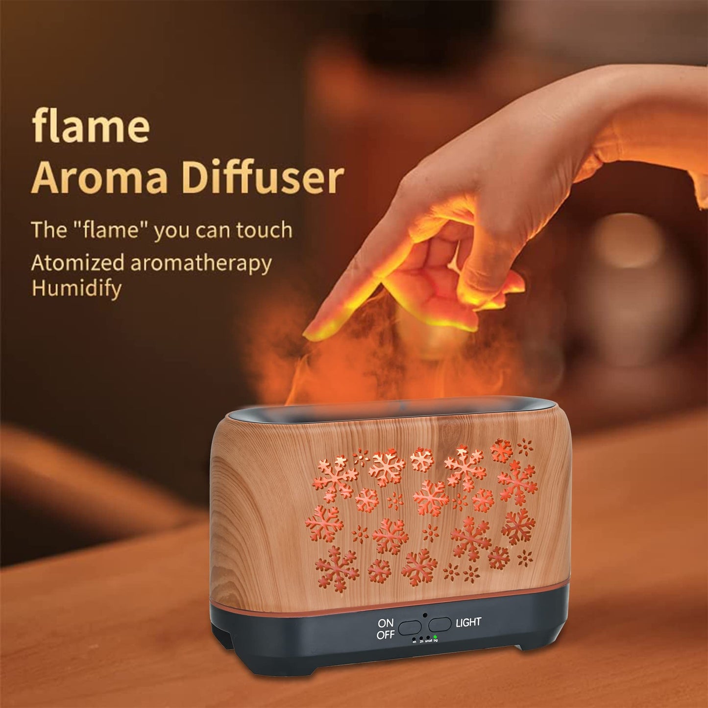 Christmas Snowflake Pattern Humidifier Household Colorful Aromatherapy