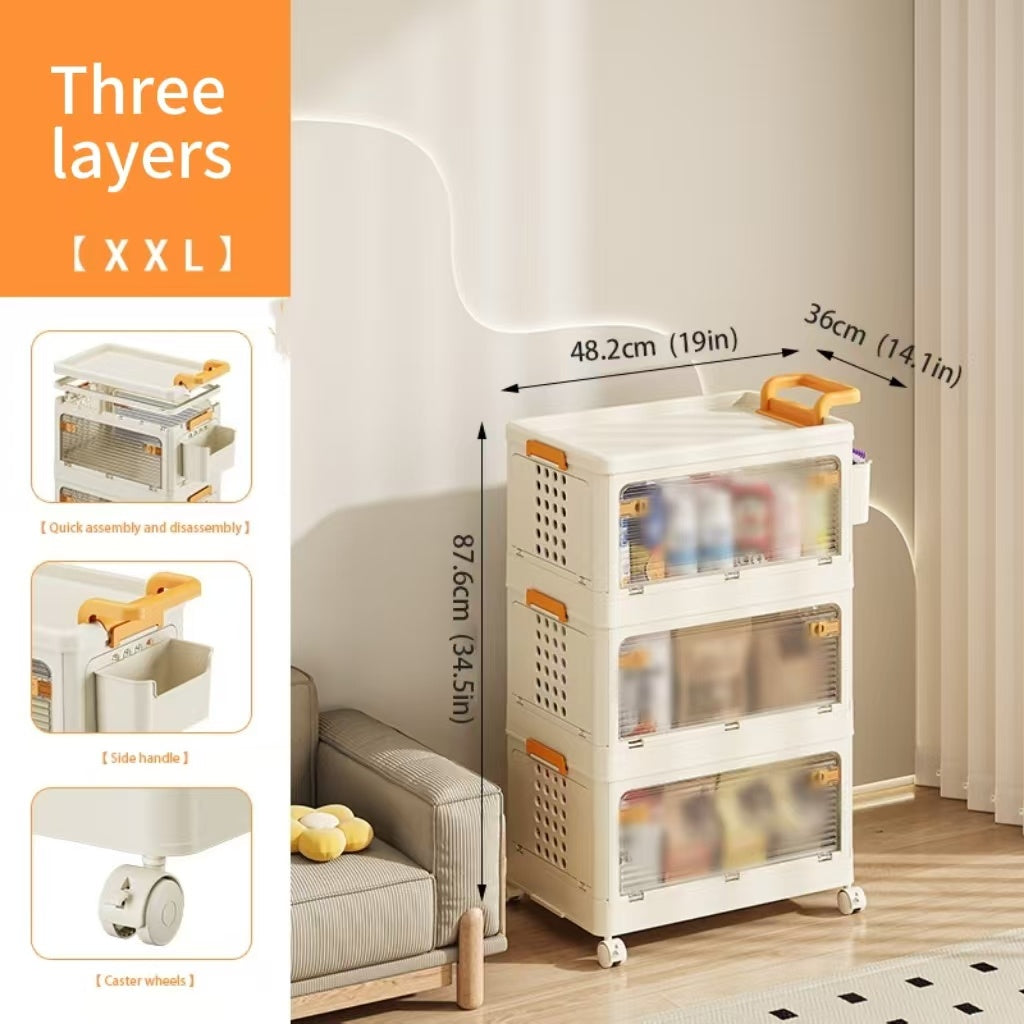 Children's Folding Storage Cabinet USA Only – Fast 3–7 Days Delivery!"