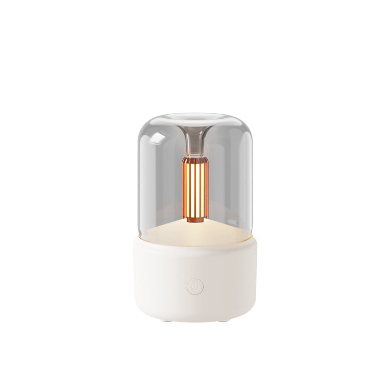 Atmosphere Light Humidifier Candlelight Aroma Diffuser Portable 120ml Electric USB Air Humidifier Cool Light