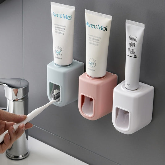 Nordic Style Toothpaste Dispenser Set for Bathroom