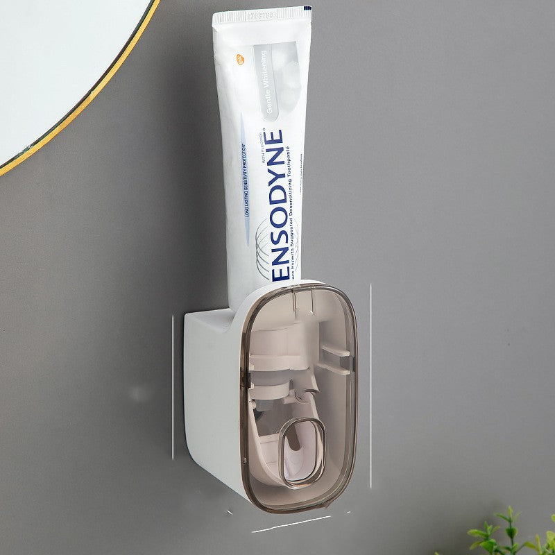 No-Drill Wall Mounted Toothpaste Dispenser