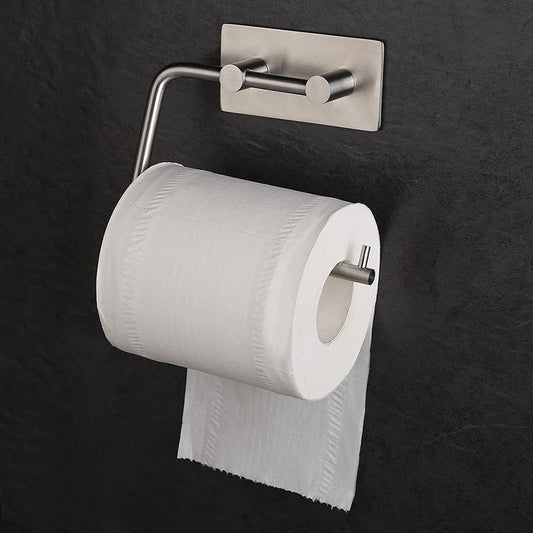 Wall-Mounted Toilet Paper Holder – Minimalist Hook Design for Bathroom