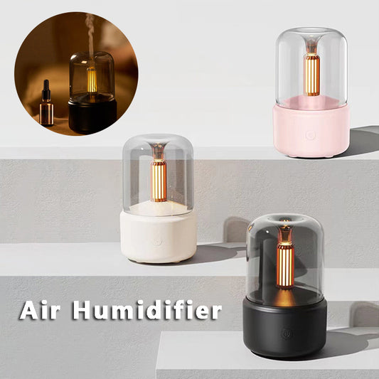 Atmosphere Light Humidifier Candlelight Aroma Diffuser Portable 120ml Electric USB Air Humidifier Cool Light