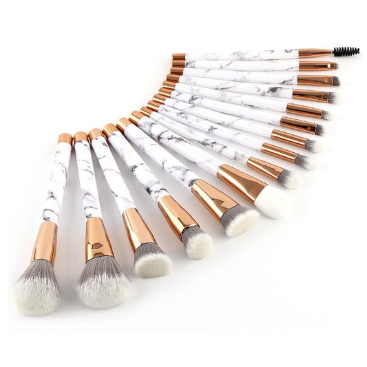 11 Sets of Marble Makeup Brush with makeup brush beauty makeup kit