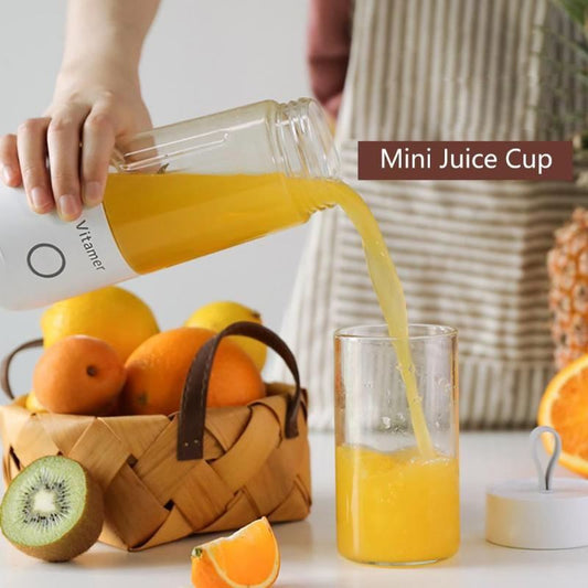350ml Portable Blender Juicer Electric USB Rechargeable Mixer Smoothie Slushy Cup Kitchen Gadgets