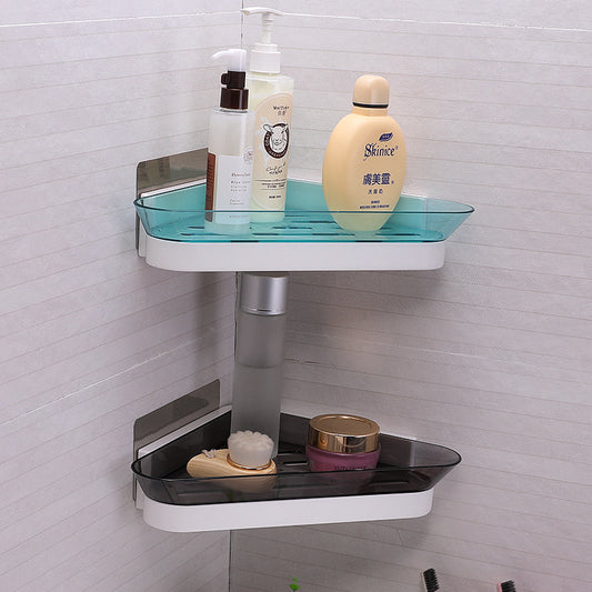 Wall-Mounted Bathroom Organizer – No Drill Storage Rack