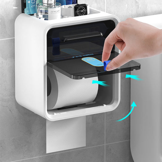 Waterproof Toilet Paper Holder with Storage