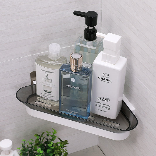 Wall-Mounted Bathroom Organizer – No Drill Storage Rack