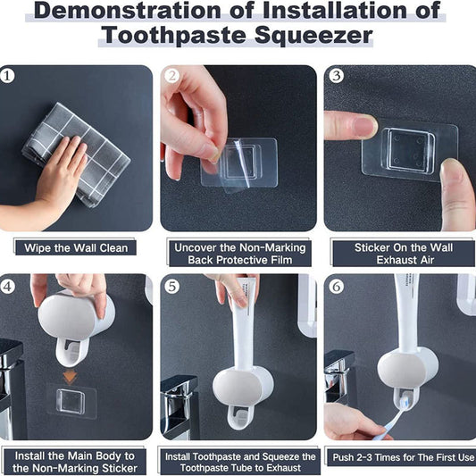 Wall Mounted Automatic Toothpaste Squeeze