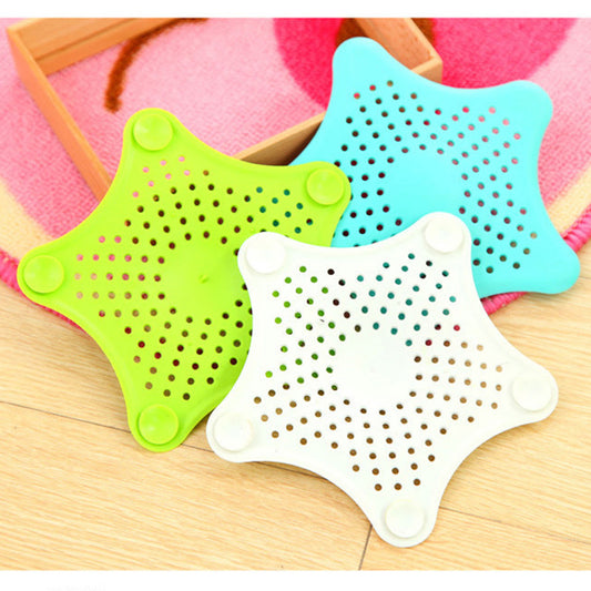 3-Pack Starfish Silicone Hair Catcher – Sink & Drain Filter for Bathroom